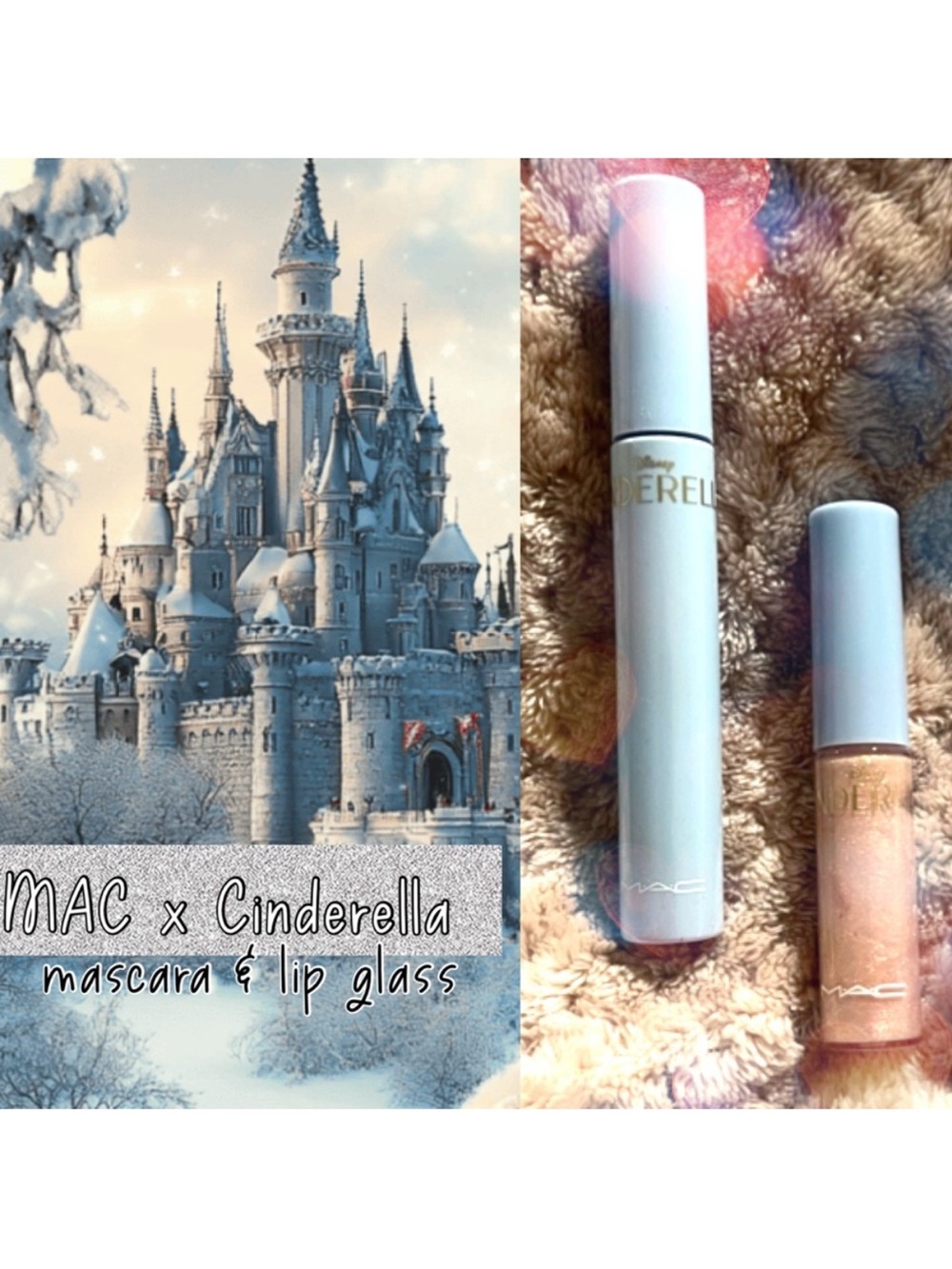 MAC Disney Cinderella Limited Edition Lip Glass & Studio Fix Black Mascara Set